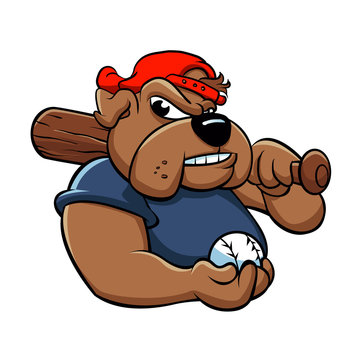 fat bulldog baseball player