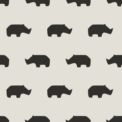 seamless rhino pattern