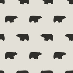 seamless polar bear pattern
