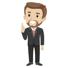 Vector Illustration of Business Man
