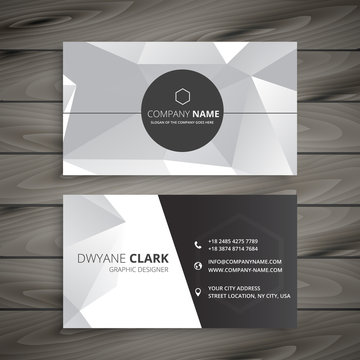 abstract business card in gray