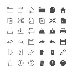 Application toolbar icons, included normal and enable state.