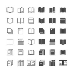 Fototapeta premium Book icons, included normal and enable state.