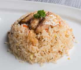 Fish fried rice
