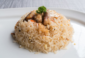 Fish fried rice

