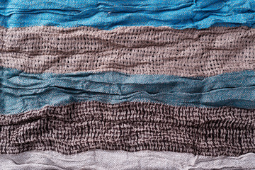 Striped scarf fabric background