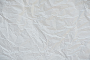 Crumpled white paper background