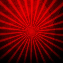 red painting with striped pattern background