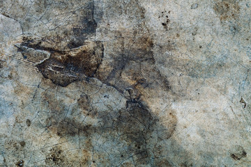 Stain on old cement texture