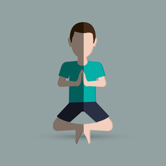 Yoga icon design