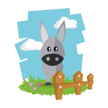 donkey icon design 