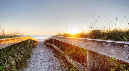 Rideaux tamisants Descente vers la plage Cocoa Beach, Floride
