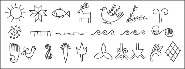 Ancient Slavic symbols. 