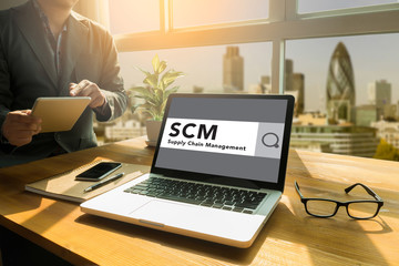  SCM Supply Chain Management concept