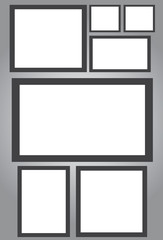 Standard size photography blanks template