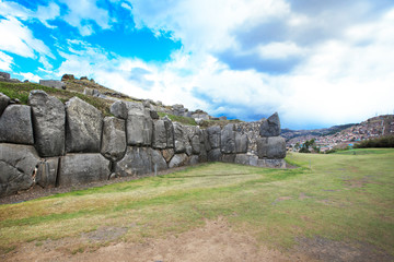 Sacsayhuaman : Inca archaeological site in Cusco, Peru