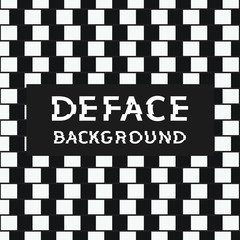 Deface Background. Optical Illusion. Vector Illustration