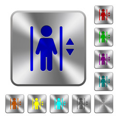 Steel elevator buttons