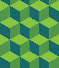 Obraz premium Vector modern seamless colorful geometry cubes pattern, color abstract geometric background, pillow multicolored print, retro texture, hipster fashion design