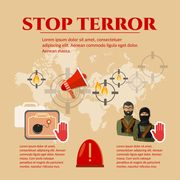 Stop terrorism concept