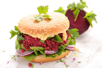 veggie beet burger
