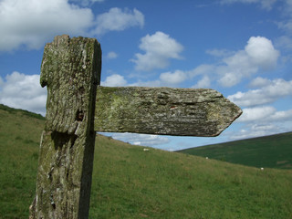 Old Wooden Signpost