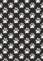 Animal Track seamless pattern