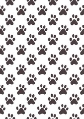 Animal Track seamless pattern