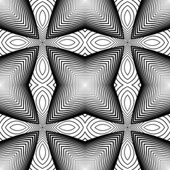 Design seamless monochrome striped pattern