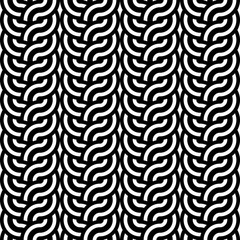 Design seamless monochrome interlaced pattern