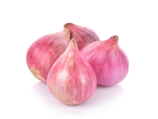 shallot on white background