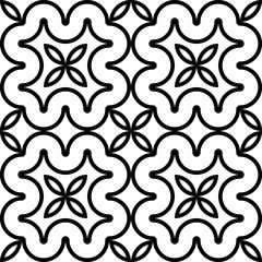 Design seamless monochrome decorative pattern