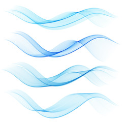 Abstract color wave design element