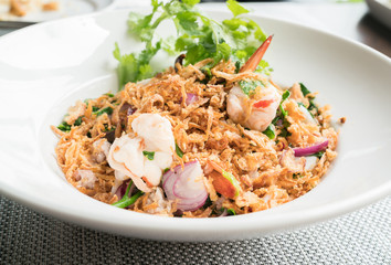 Shrimp salad vegetables
