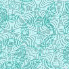 Seamless vector pattern with hand drawn abstract circles.