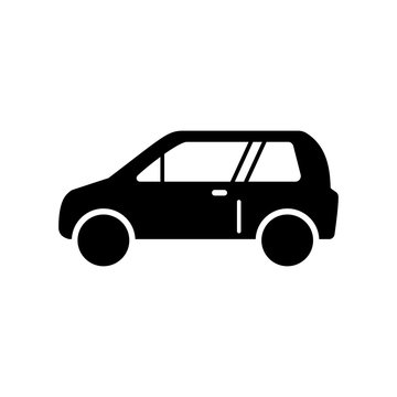 Car icon in flat style. Vector symbol. Vector illustration