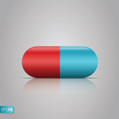 Pills vector isolated on white background