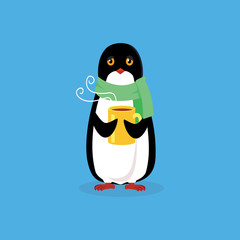Animal Pinguin Design Flat