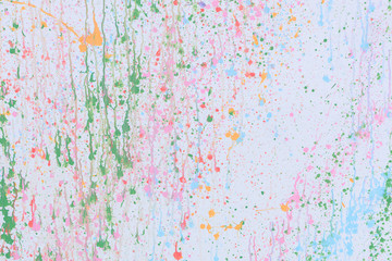 Obraz na płótnie Canvas Color splash on white paper texture abstract background.