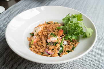 Shrimp salad vegetables
