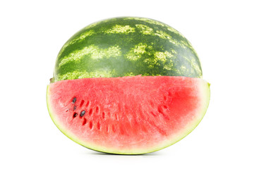 Tasty watermelon isolated on a white