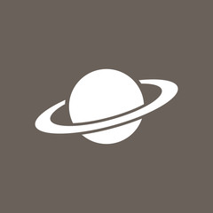 Globe Icon on Dark Gray Color. Eps-10.