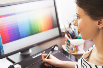 Portrait of young female designer