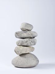 Stone stack, rocks or pebbles with copy space. Balance symbol. 