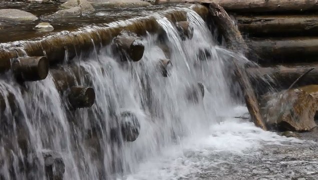 Waterfall
This waterfall is formed on a mountain river Prut.