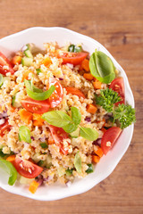 vegetable salad with bulgur