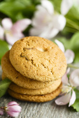 Oatmeal cookies with almond