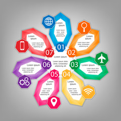 Vector illustration infographics template .