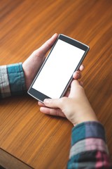 Woman using mobile phone