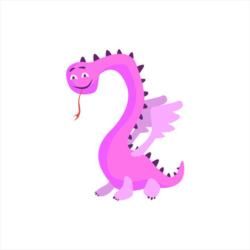 Pink Dragon Childish Monster